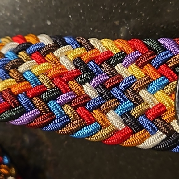 ANDERSON'S Paracord Woven Belt ~ Classic Rainbow 42 NWT - Picture 8 of 14